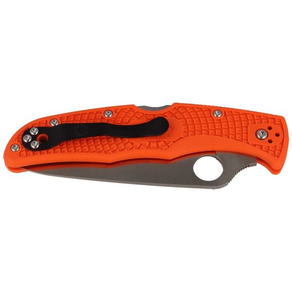 Nóż Spyderco Endura 4 FRN Orange Flat Ground Plain (C10FPOR)-6