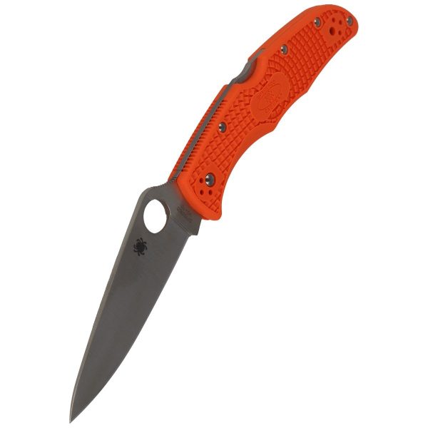 Nóż Spyderco Endura 4 FRN Orange Flat Ground Plain (C10FPOR)-5