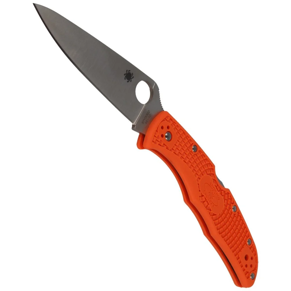 Nóż Spyderco Endura 4 FRN Orange Flat Ground Plain (C10FPOR) 4 Nóż Spyderco Endura 4 FRN Orange Flat Ground Plain (C10FPOR)