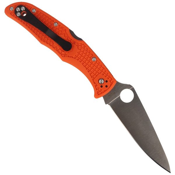 Nóż Spyderco Endura 4 FRN Orange Flat Ground Plain (C10FPOR)-3