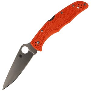 Nóż Spyderco Endura 4 FRN Orange Flat Ground Plain (C10FPOR)-2