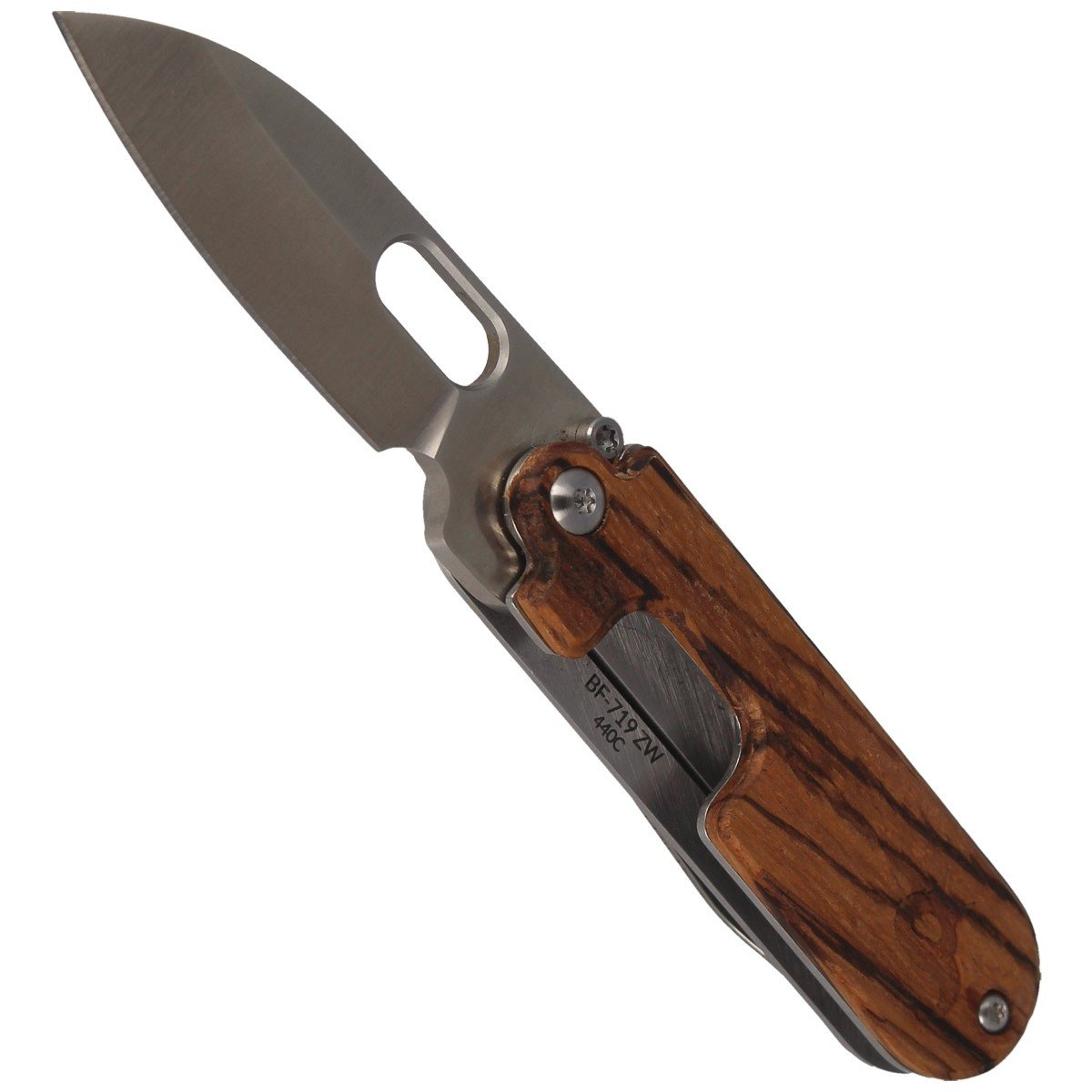 Nóż składany BlackFox Bean Gen2 Zebra Wood by Panchenko (BF-719 ZW)-4