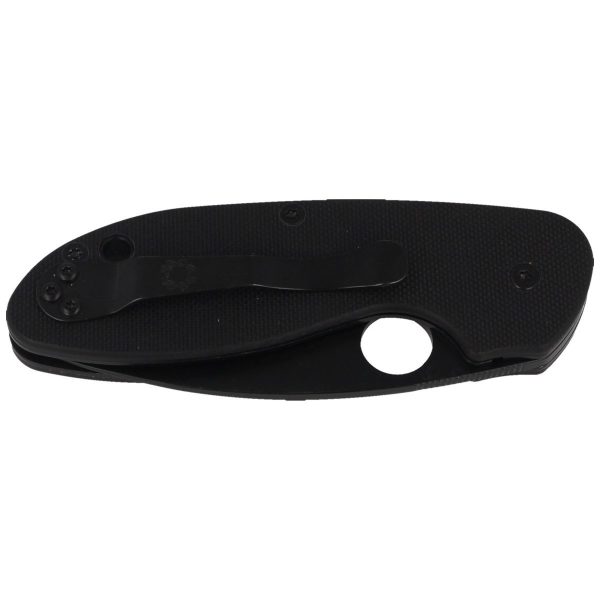 Nóż składany Spyderco Efficient Black G10, Black 8Cr13Mo (C216GPBBK)-7