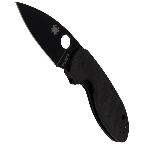 Nóż składany Spyderco Efficient Black G10, Black 8Cr13Mo (C216GPBBK)-4