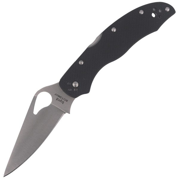 Nóż składany Spyderco Byrd Harrier 2 G-10 Black, Plain (BY01GP2)-2