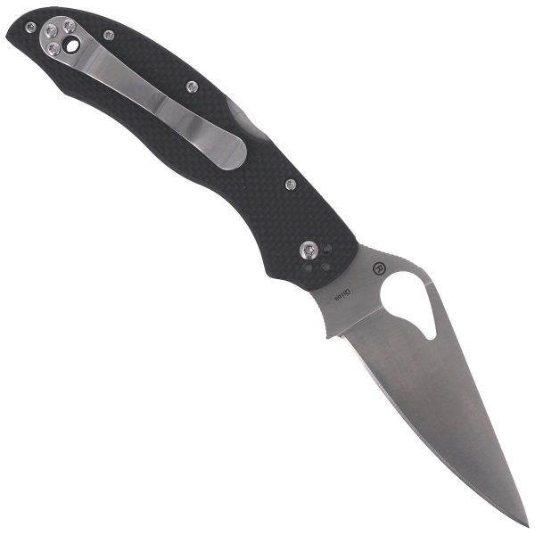 Nóż składany Spyderco Byrd Harrier 2 G-10 Black, Plain (BY01GP2)-4