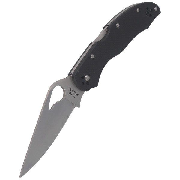 Nóż składany Spyderco Byrd Harrier 2 G-10 Black, Plain (BY01GP2)-6
