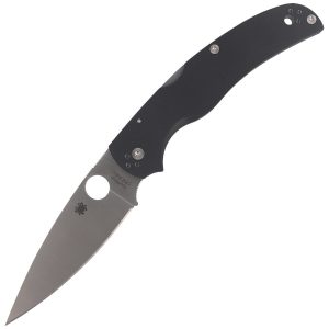 Nóż składany Spyderco Native Chief G10 Black, Satin Plain CPM S30V by Sal, Eric Glesser (C244GP)-1