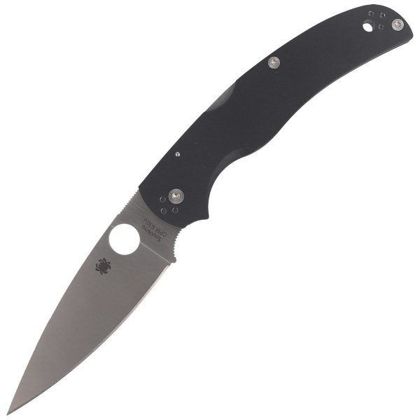 Nóż składany Spyderco Native Chief G10 Black, Satin Plain CPM S30V by Sal, Eric Glesser (C244GP)-2