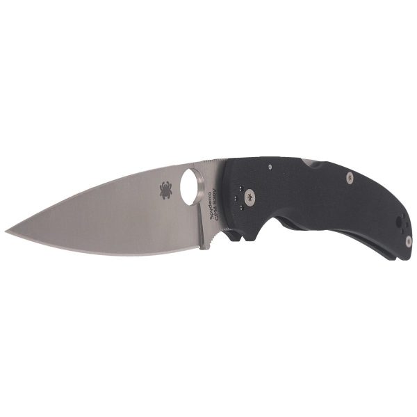 Nóż składany Spyderco Native Chief G10 Black, Satin Plain CPM S30V by Sal, Eric Glesser (C244GP)-3