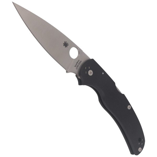 Nóż składany Spyderco Native Chief G10 Black, Satin Plain CPM S30V by Sal, Eric Glesser (C244GP)-5