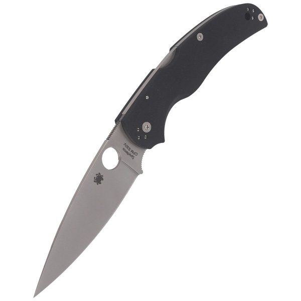 Nóż składany Spyderco Native Chief G10 Black, Satin Plain CPM S30V by Sal, Eric Glesser (C244GP)-6