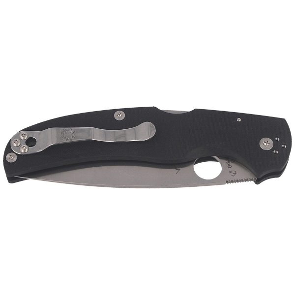 Nóż składany Spyderco Native Chief G10 Black, Satin Plain CPM S30V by Sal, Eric Glesser (C244GP)-8