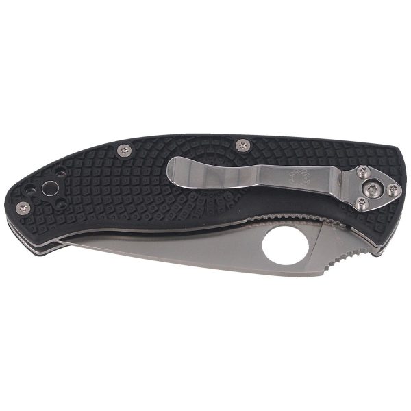 Nóż składany Spyderco Tenacious Lightweight Black FRN, Satin 8Cr13MoV by Eric Glesser (C122PBK)-8