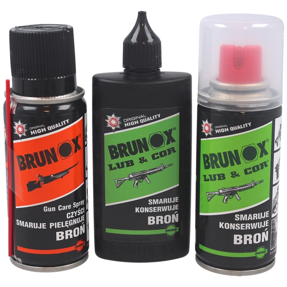 Zestaw do broni Brunox: 2x Lub&Cor, Gun Care (GUN SET1) 1 Zestaw do broni Brunox: 2x Lub&Cor, Gun Care (GUN SET1)