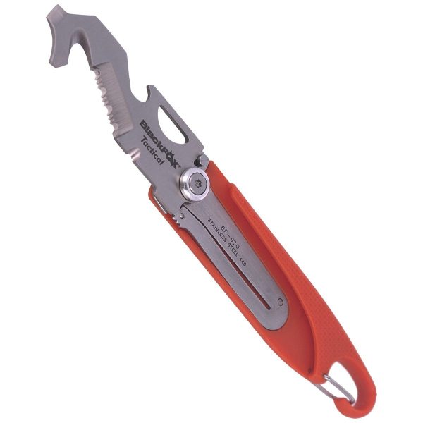 Nóż składany ratowniczy BlackFox Zytel Orange Rescue Folder (BF-92O)-4