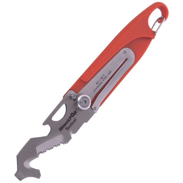 Nóż składany ratowniczy BlackFox Zytel Orange Rescue Folder (BF-92O)-5
