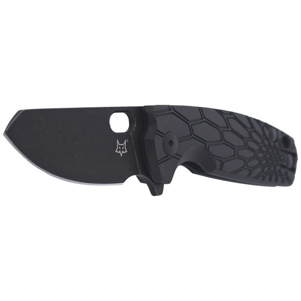Nóż składany Fox Baby Core FRN Black, Black Stonewashed N690by Jesper Voxnaes (FX-608 B)-8
