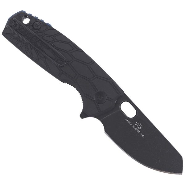Nóż składany Fox Baby Core FRN Black, Black Stonewashed N690by Jesper Voxnaes (FX-608 B)-3