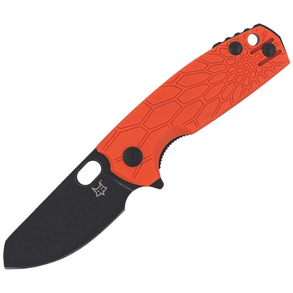 Nóż składany Fox Baby Core FRN Orange, Black Stonewashed N690 by Jesper Voxnaes (FX-608 OR)-7