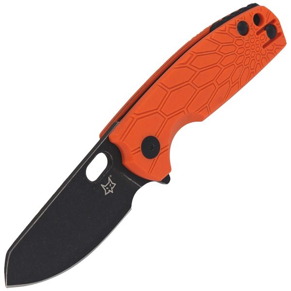 Nóż składany Fox Baby Core FRN Orange, Black Stonewashed N690 by Jesper Voxnaes (FX-608 OR)-5