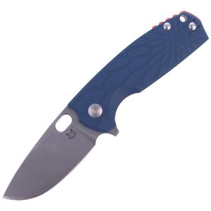 Nóż składany Fox Core FRN Blue, Stonewashed N690 by Jesper Voxnaes (FX-604 BL)-1