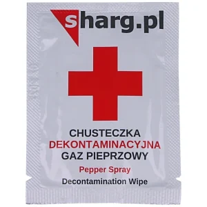 Chusteczka dekontaminacyjna neutralizująca działanie gazu pieprzowego (SHD101V2)