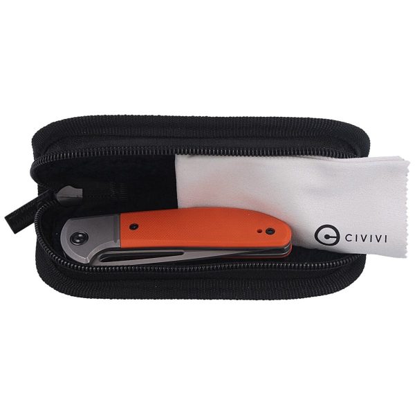 Nóż składany CIVIVI Trailblazer Orange G10, Gray Stonewashed (C2018A)-9