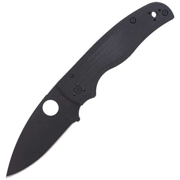 Nóż składany Spyderco Shaman Black G10, Black DLC CPM S30V by Sal Glesser (C229GPBK)-8
