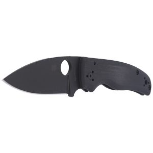 Nóż składany Spyderco Shaman Black G10, Black DLC CPM S30V by Sal Glesser (C229GPBK)-2