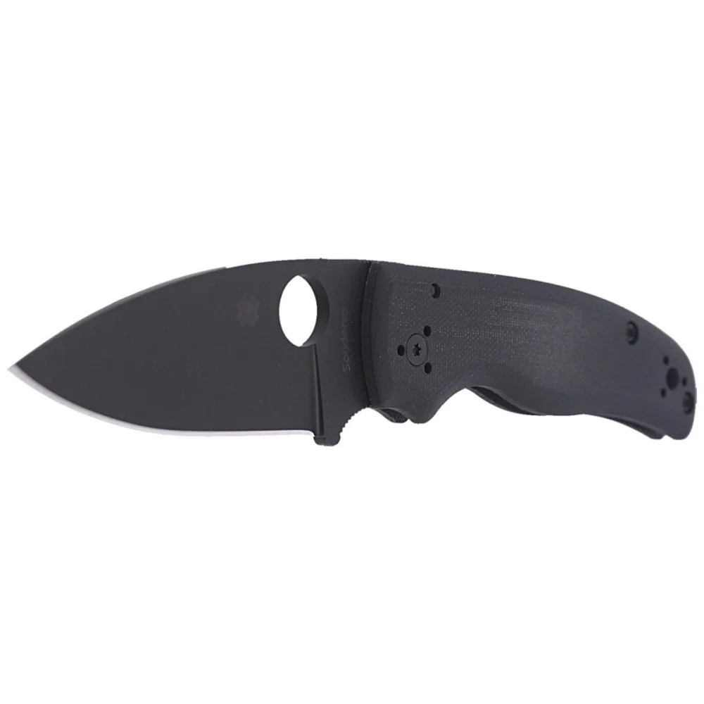 Nóż składany Spyderco Shaman Black G10, Black DLC CPM S30V by Sal Glesser (C229GPBK) 2 Nóż składany Spyderco Shaman Black G10, Black DLC CPM S30V by Sal Glesser (C229GPBK)