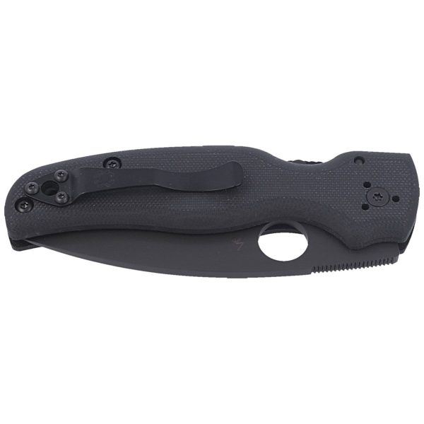 Nóż składany Spyderco Shaman Black G10, Black DLC CPM S30V by Sal Glesser (C229GPBK)-9