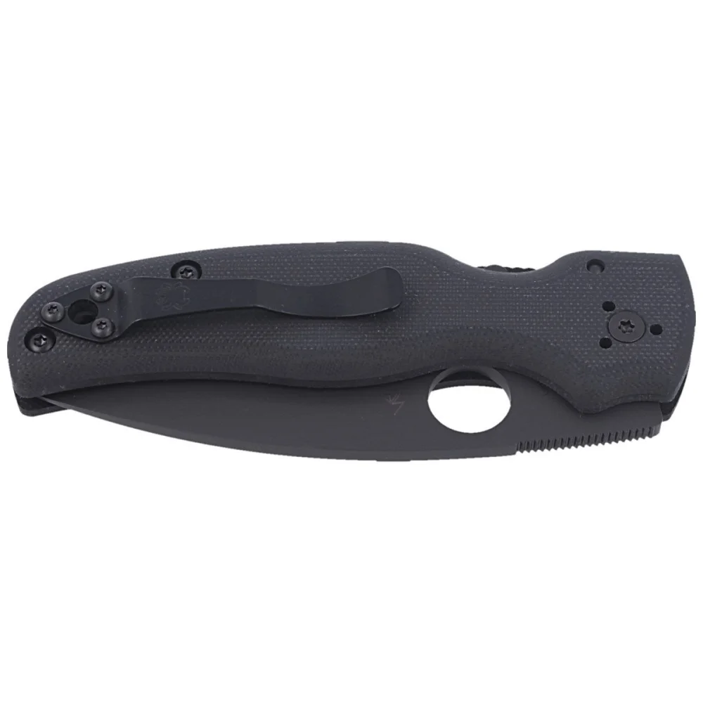 Nóż składany Spyderco Shaman Black G10, Black DLC CPM S30V by Sal Glesser (C229GPBK) 9 Nóż składany Spyderco Shaman Black G10, Black DLC CPM S30V by Sal Glesser (C229GPBK)