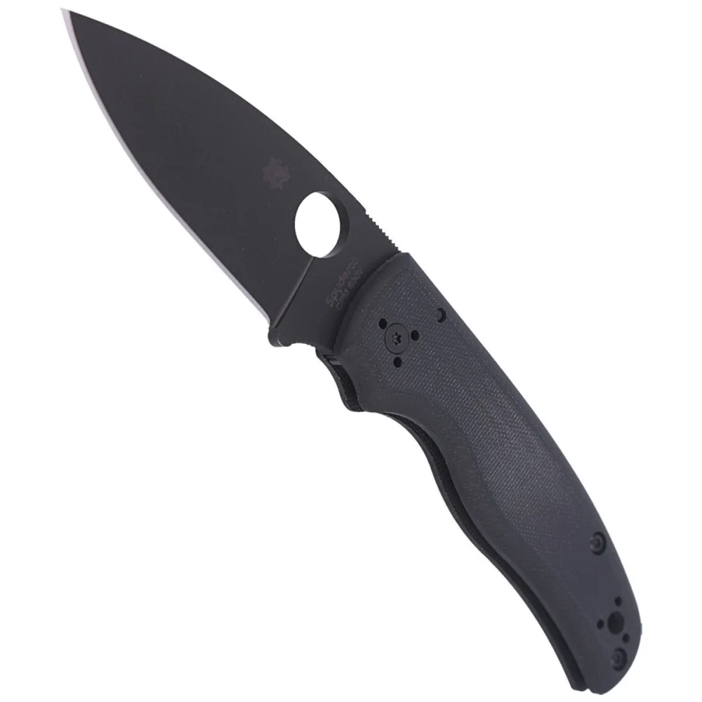 Nóż składany Spyderco Shaman Black G10, Black DLC CPM S30V by Sal Glesser (C229GPBK) 4 Nóż składany Spyderco Shaman Black G10, Black DLC CPM S30V by Sal Glesser (C229GPBK)