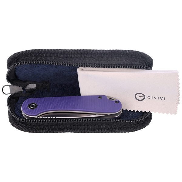 Nóż składany CIVIVI Elementum Flipper Purple G10, Satin Finish (C907V)-9