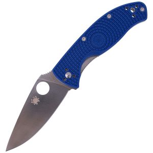 Nóż składany Spyderco Tenacious Lightweight Blue FRN, Satin CPM S35VN by Eric Glesser (C122PBL)-1