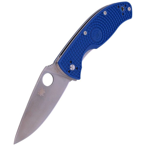 Nóż składany Spyderco Tenacious Lightweight Blue FRN, Satin CPM S35VN by Eric Glesser (C122PBL)-6