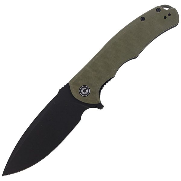 Nóż składany Civivi Praxis OD Green G10, Black Stonewashed 9Cr18MoV (C803F)-1