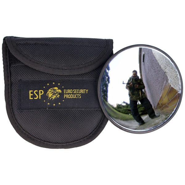 Lusterko taktyczne ESP Ø 92mm do pałki teleskopowej Bonowi, etui (BMO-03-18 / BMH-03)-1