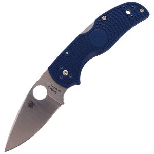 Nóż składany Spyderco Native 5 Dark Blue FRN, Satin CPM S110V by Sal Glesser (C41DBL5)-1