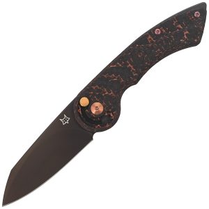 Nóż składany FOX Radius Carbon Fiber/Copper, Black PVD M390 by Denis Simonutti (FX-550 CFB)-1