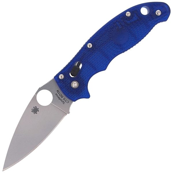 Nóż składany Spyderco Manix 2 FRCP Blue, CTS BD1N Plain (C101PBL2)-1