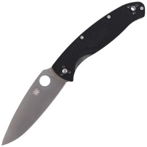 Nóż składany Spyderco Resilience Lightweight Black FRN, Satin 8Cr13MoV by Eric Glesser (C142PBK)-1