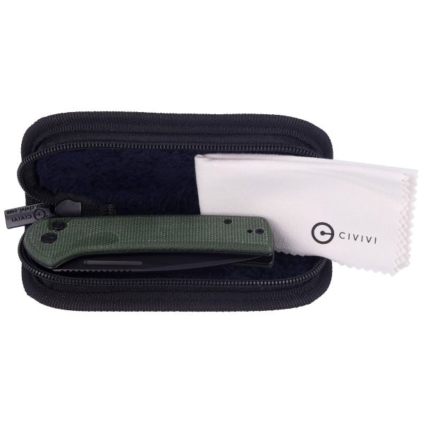 Nóż składany Civivi Conspirator Green Micarta, Black Stonewashed (C21006-2)-9