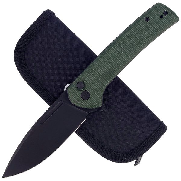 Nóż składany Civivi Conspirator Green Micarta, Black Stonewashed (C21006-2)-4