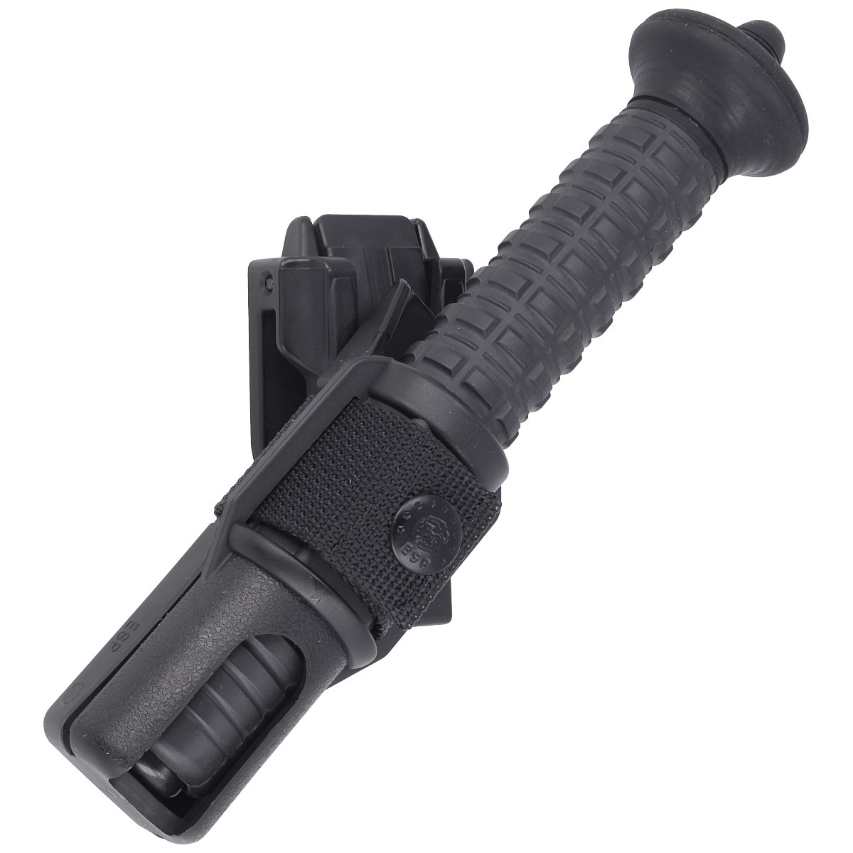 ExB-18H-BK BH-54/BE-01 hartowana 18" pałka teleskopowa ESP z uchwytem BH-54. Wyposażona w stożkową głowicą / kubotan BE-01. Przeznaczona do skrytego przenoszenia jak najbliżej ciała. Dla osób ceniących kompaktowy rozmiar, łatwość przenoszenia i niską wagę - LifeGun.pl Pałka teleskopowa hartowana ESP 18'' z głowicą kubotan (ExB-18H-BK BH-54/BE-01)-3