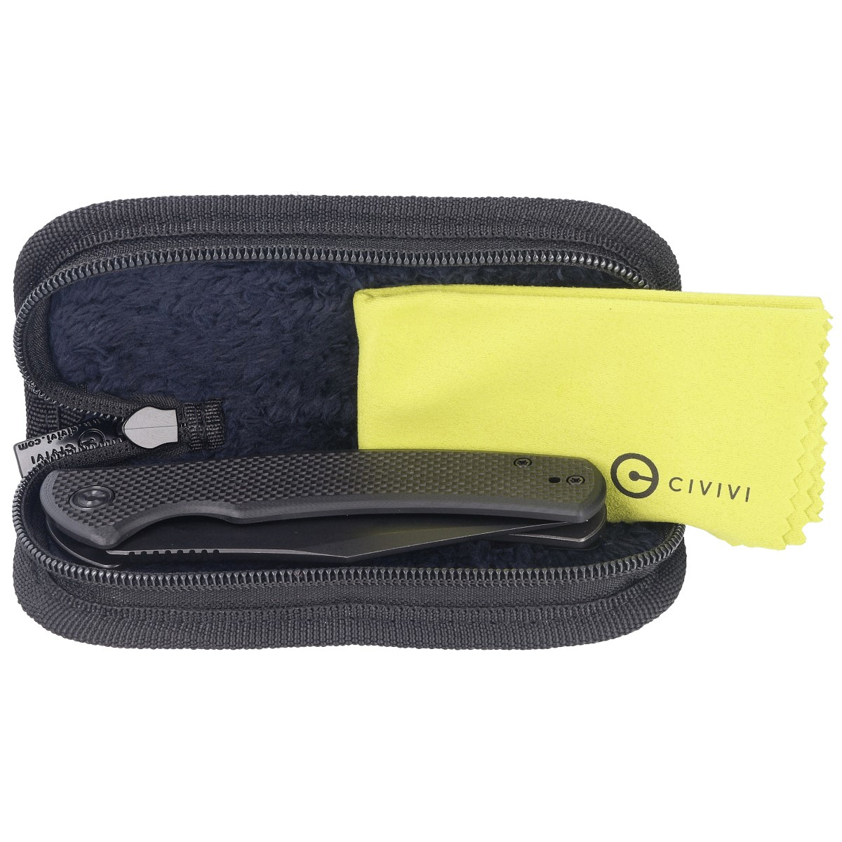 Sinisys Black Coarse G10, Black Stonewashed duży i mocny folder z nierdzewnej stali, który możesz otworzyć za pomocą płetwy flippera, Wyjątkowy nóż EDC, doskonały stosunek jakości do ceny, z ergonomiczną rękojeścią pasującą do ręki. - LifeGun.pl Nóż składany Civivi Sinisys Black Coarse G10, Black Stonewashed 14C28N (C20039-1)-3