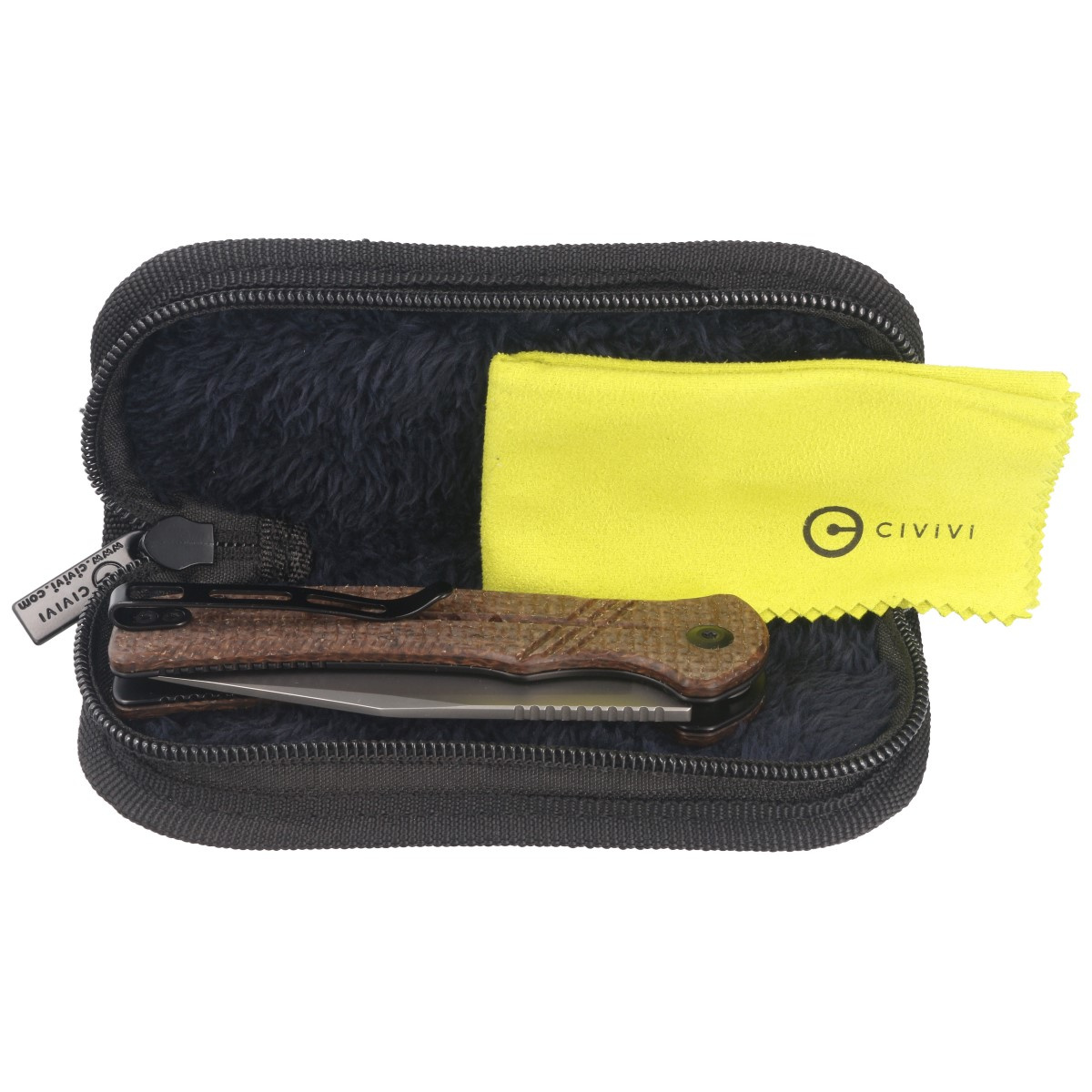 Cogent Brown Micarta, Silver Bead Blasted niesamowity folder EDC. Głownia Clip Point ze stali Sandvik 14C28N otwierana grawitacyjnie lub za pomocą szybkiej płetwy Flippera. Okładziny z micarty. Doskonały stosunek ceny do jakości. Bestseller! - LifeGun.pl Nóż składany CIVIVI Cogent Brown Micarta, Silver Bead Blasted 14C28N (C20038D-6)-9