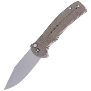 Nóż składany CIVIVI Cogent Green Micarta, Silver Bead Blasted 14C28N (C20038D-5)-1