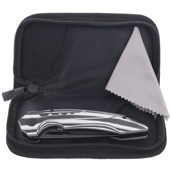 Nóż składany Bestech Ornetta Carbon Fiber / White G10, Black Stonewash N690 by Kombou (BL02D)-3